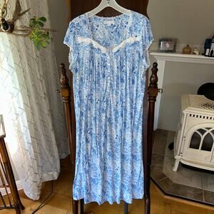 Eileen West Blue Haven Tencel Modal Waltz Nightgown size Large